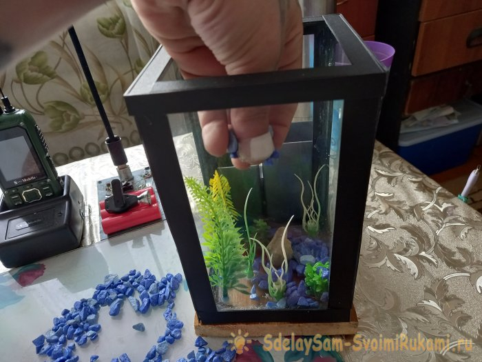 Как сделать настольный аквариум-органайзер с подсветкой