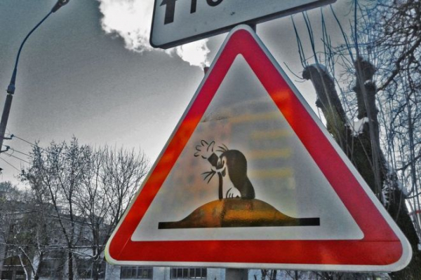 22 забавных и странных дорожных знака, которые поднимут вам настроение