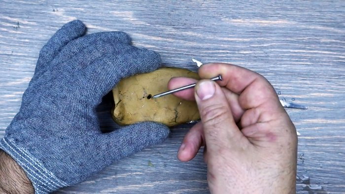 Как восстановить кольцо ножниц литьем в домашних условиях
