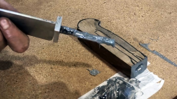 Как восстановить кухонный нож со сломанным хвостовиком