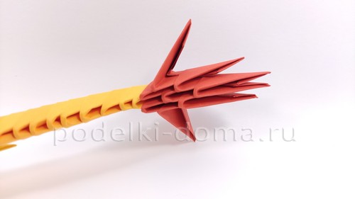 Дракон в технике модульное оригами