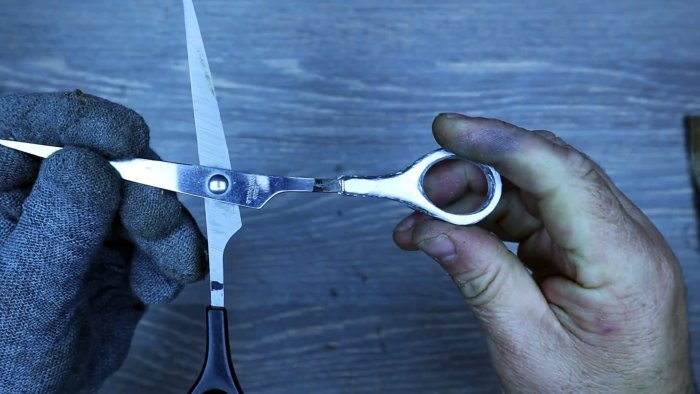 Как восстановить кольцо ножниц литьем в домашних условиях