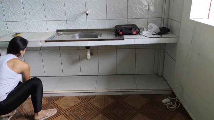 Как сделать шкаф под раковиной или ванной из ПВХ панелей за 1 час