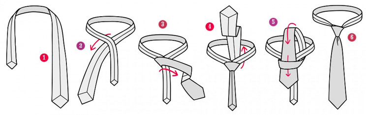 Как завязывать галстук?